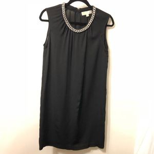 Michael Kors Silk Dress with Chain Accent